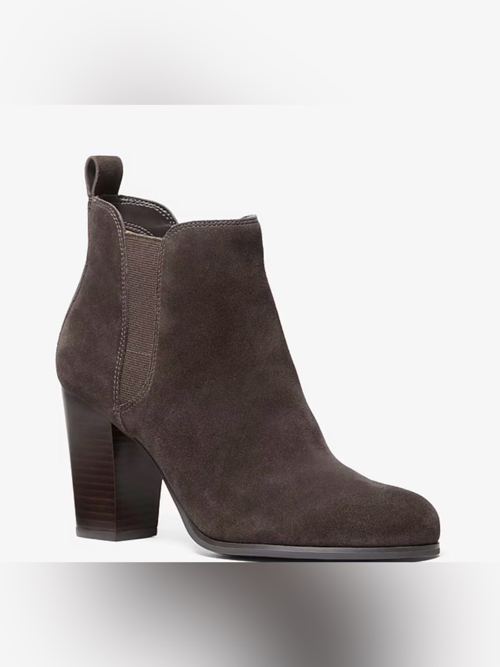 Michael Kors Evaline Suede Bootie in Chocolate New in Box